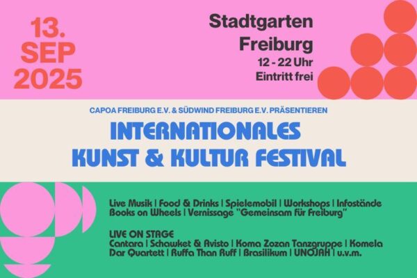 Zwei Vereine, eine Vision: Internationales Kunst- und Kulturfestival im Stadtgarten Freiburg