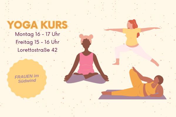 Yoga bei Frauen im Südwind