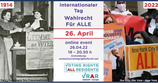 26. April 2022 | Veranstaltung zum Internationaler Tag des Wahlrechts